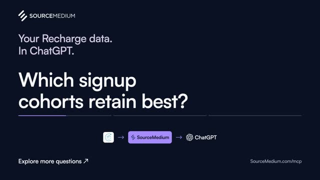 Your Recharge data. In ChatGPT. Three questions.
